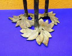 Import quality brass candle holder supplied by experienced manufacturers at global sources. Art Nouveau Candle Holder Floral Decor Made Of Brass Kusera