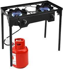 Maybe you would like to learn more about one of these? Amazon Com Goplus Outdoor Stove High Pressure Propane Burner 150 000btu Portable Gas Cooker Height Adjustable Legs Detachable Camping Cooking Stove W Adjustable Regulator Stand Double Burner 150 000btu Sports Outdoors