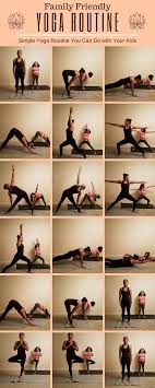 Family Friendly Yoga Routine In 2020 Yoga Routine Easy Yoga Family Yoga