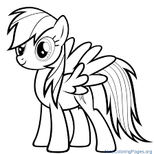 Friendship is magic ada tokoh utama yang disebu mane 6 yaitu : Rainbow Dash Printable Coloring Pages Novocom Top