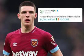 His current girlfriend or wife, his salary and his tattoos. Fans Split As Ireland Try To Win Race For Declan Rice With Happy Birthday Tweet Big World News