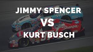 Those cars were bad fast and contact had to be and rain was on the way, mast was picking up the pace, running 2nd and racing for the win in what spencer finally said, are you going to try and whoop my ass? Jimmy Spencer Vs Kurt Busch Youtube