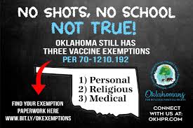 Balancing public health and religious freedom. Oklahoma Vaccine Exemption Faq Okhpr