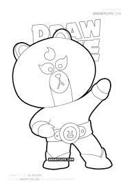 How To Draw El Brown Brawl Stars Draw It Cute Raskraski Besplatnye Raskraski Legkie Risunki