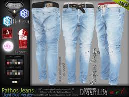 Maybe you would like to learn more about one of these? Second Life Marketplace Pathos Male Mens Light Blue Denim Jeans Pants Mesh Tmp Adam Slink Aesthetic Signature Gianni Geralt Belleza Jake
