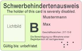 Bei einer festgestellten schwerbehinderung, also ab einem gdb von 50, besteht das recht auf vortritt bei besucherverkehr in behörden. Schwerbehindertenausweis Wikipedia