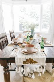 Shop The Pin Tassel Table Runner Cute Boho Home Decor Kitchen Decoration Ideas Bohemian Style And Dining Room Table Runner Dining Table Decor Dining Table