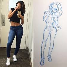Right hand structure is a bit off and you are kinda straddling the fence between definition or suggestion. Realistic Full Body Drawing Of Girl Novocom Top