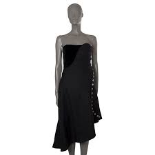 Alexander Mcqueen Strapless Contrast Dress In 2020 Contrast Dress Dresses Strapless Cocktail Dresses
