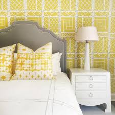 Elegant wall decals waterproof stickers baby boy kitchen bedroom bed living room background. Yellow And Gray Bedroom With Yellow Chinese Lattice Yellow Wallpaper Bedroom 740x740 Download Hd Wallpaper Wallpapertip