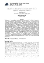 The parol evidence rule treats the parties' formal written documents as if they are the reflections of their true intentions. Pdf Application Of Statutes Of Limitations To Islamic Banking The Case Of Malaysia