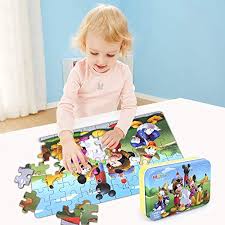 Give this jigsaw puzzle a try! Disney Puzzles In Metal Boxes Frozen And Mickey Mouse 100 Piece And 60 Piece Jigsaw Puzzles For Kids Ages 4 8 Puzzles For Girls And Boys Great Gifts For Children 3 Pack Pricepulse