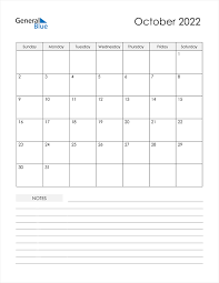 October 2022 Calendar Pdf Word Excel
