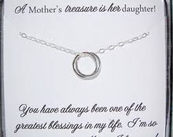 Birthday Gift Ideas For Daughter In Law Gift For New Daughter In Law From Mother In Law Daughter In Law Poem Wedding Gift Birthday Gift Connecting Circles Necklace Daughter Necklace Mom Daughter Necklace Daughter Poems