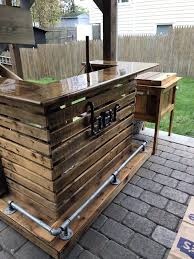 Pallet Bar Tuin Pallets Diy Outdoor Bar Pallet Bar Diy Wood Pallet Bar