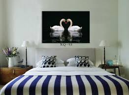 Modern Bedroom Wall Painting Wall Picture Home Decorative Bedside Romantic Paintings Canvas Swan Wall Art Decor Bedroom Modern Minimalist Bedroom Bedroom Wall