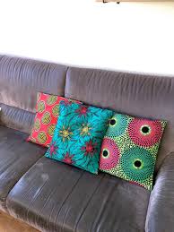 Cushion Cover 40x40 45x45 50x50 Wax Dutch Cotton Cotton Wedding Flower Turquoise Blue And Orange Cotton Wedding Cushion Cover Cushions