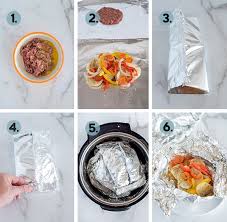 Ashley is sharing some great instant pot recipes that are perfect for rv campers or for taking with you on the road! Instant Pot Easy Tin Foil Dinners Camping Indoors Tidbits Marci Com