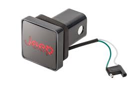 Pilot Automotive Cr 007j Jeep Logo Hitch Brake Light For 2 Hitch Receivers Jeep Jeep Interiors Trailer Hitch Cover