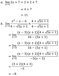 Check spelling or type a new query. Tentukan Nilai Dari Setiap Limit A Limx 2 2x 7 Mas Dayat