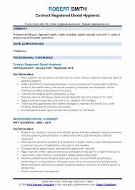 registered dental hygienist resume samples qwikresume