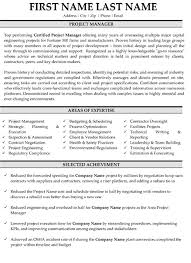 Get inspiration for your resume, use one of our professional templates, and score the job you want. Top Project Management Resume Templates Samples