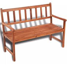 Banc De Jardin 120 Cm Bois Solide D Acacia
