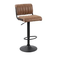 The process for making your bar stool adjustable is not very hard or complicated to accomplish. Franklyn Height Adjustable Swivel Bar Stool Set Of 2 Metro Lane Upholstery Colour Brown Barhocker Hocker Zuhause