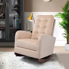 Check spelling or type a new query. Isabelle Max Upholstered Rocking Chair Comfortable Living Room Rocker Lounge Armchair With Solid Wood Base Wayfair