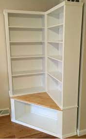 39.37'' w x 24.61'' h x 11.81'' d. Hand Made Shabby Chic Corner Bookcase With Seat By The Crabby Lion Custommade Com