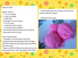Bahan 4kuning telur 60gram gula 250gram susu cair 1/4sdk makan vanilla 250gram whiped cream dingin selamat mencoba. Resepi Aiskrim Gebu Ice Cream Desserts Food