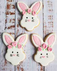 Check spelling or type a new query. Easter Bunny Sugar Cookies With Flower Crown