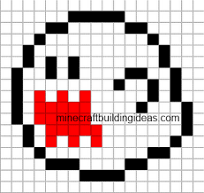 Minecraft Pixel Art Templates Boo Minecraft Pixel Art Pixel Art Templates Pixel Art Pattern