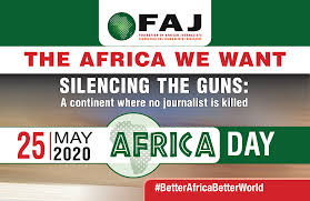 Mekki center these pictures of this page are about:africa day logo Africa Silence The Guns From Killing African Journalists Says Continental Journalists Body Ifj