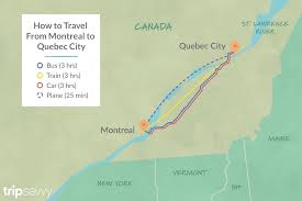 options for getting from montreal to quebec city