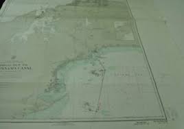 Details About Panama Canal Nautical Chart Vintage Map 1965