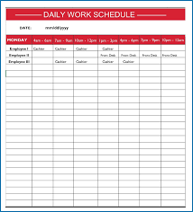 Having trouble downloading pdf files or with the pdf editor? Free Daily Work Schedule Templates Smartsheet N Template Excel Activity Log Pdf Routine Chart Task Planner