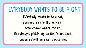 Everybody Wants To Be A Cat Lyrics Aristocats Piano Melody Only Youtube