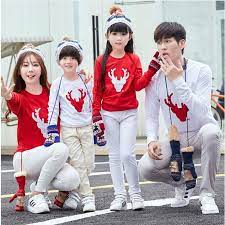 Family Matching Outfits Mother Daughter Clothes Dad And Son Clothing Autumn Winter Christmas Deer Long S Matching Family Outfits Mommy Outfits Xmas Shirt Ideas