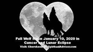 This is a day of rest and reflection for you that allows you to meditate on your goals for the future. Full Wolf Moon January 10 2020 In Cancer And Lunar Eclipse Youtube