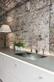The idea that a brick wall does not fit in with the aura of a contemporary kitchen is a notion that is outdated, as shown by the many innovative kitchen. Pin By Cora Gupana On Ind Kitchens Rustic Kitchen Design Brick Kitchen Modern Kitchen Design