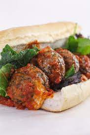 Rachael S Provolone Stuffed Broccoli Rabe Meatball Heroes Recipe Rachael Ray Recipes Appetizer Recipes Chicken Spices