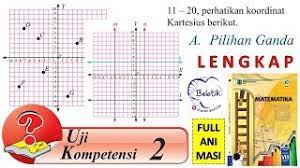 Uji kompetensi 1 terdapat pada halaman 34 s/d 40 pada buku matematika kelas 8 kurikulum 2013 revisi 2017 semester 1. Uji Kompetensi 2 No 1 Sampai 20 Kelas 8 Smp Mts Koordinat Kartesius Bse Mtk Halaman 66 Pilihan Ganda Youtube