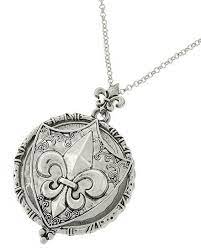 Fleur De Lis Magnifying Glass Necklace Glass Necklace Necklace Fleur De Lis