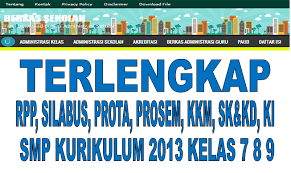 Contoh format penilaian sikap, pengetahuan, keterampilan kurikulum 2013 ini bisa digunakan untuk penilaian sd/mi, smp/mts, sma/ma/smk. Rpp Silabus Prota Prosem Kkm Sk Kd Smp Kurikulum 2013 Kelas 7 8 9 Semua Mata Pelajaran Berkas Sekolah