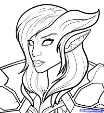 How To Draw A World Of Warcraft Character Female Draenei Step 9 1 000000087245 5 Jpg 1000 Dragon Coloring Page World Of Warcraft World Of Warcraft Characters