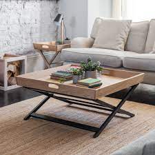 At next, our collection of coffee tables range from small and round to marble and glass styles. Oak Butlers Coffee Table Square In Black Garden Trading