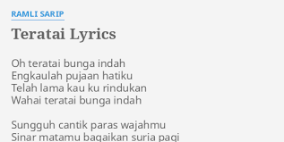 Lirik lagu kamelia lagu ini adalah salah satu lagu yang dipopulerkan oleh ramli sarip silahkan selengkapnya baca disini. Teratai Lyrics By Ramli Sarip Oh Teratai Bunga Indah