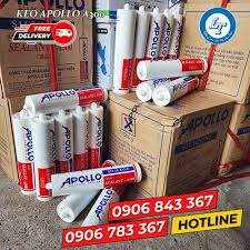 Keo silicone giá sỉ rẻ APOLLO A300 TRẮNG TRONG