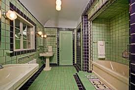 Hexagonal tile awesomeness by @zachhiggins #regram ・・・ li'l tribute to the city i've really grown to love since moving here. Mi Flint Strong House Bath Art Deco Bathroom Art Deco Bathroom Tile Interior Deco